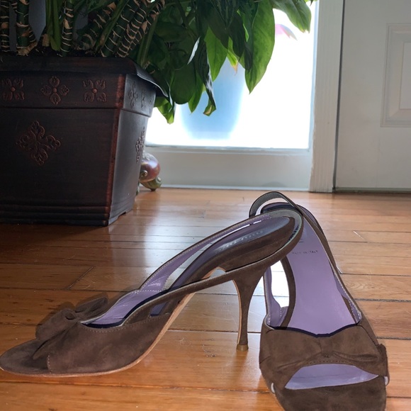 Miu Miu suede sling back sandals - Picture 4 of 4